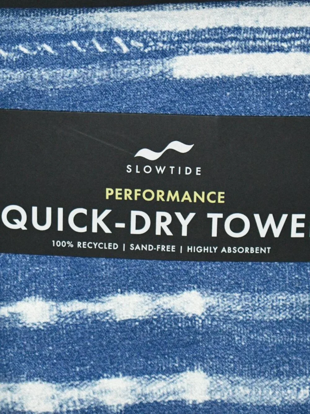 Slowtide Performance Quick-Dry Towel 30x60 Blue Sand-Free Recycled NWT Conditio